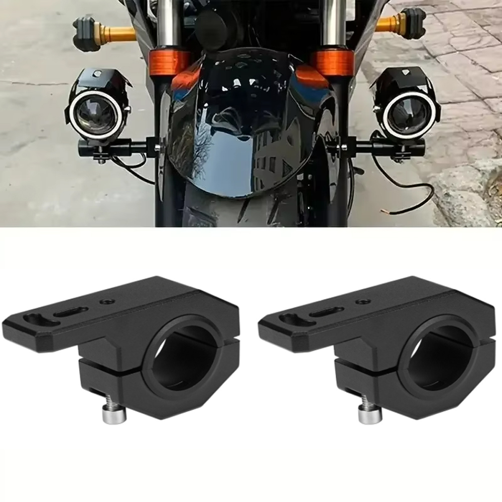 Cycling In City - 2pcs Motorcycle Mounting Bracket Headlight Spotlight