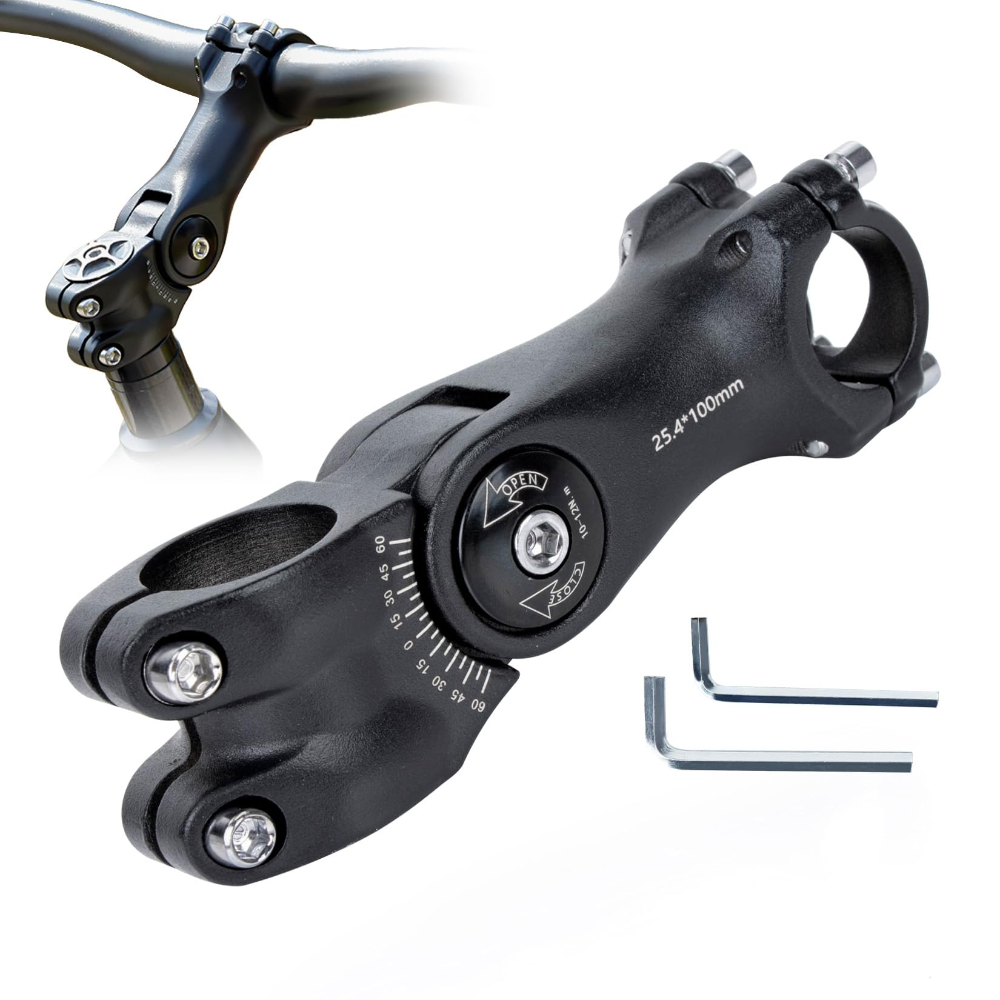 Cycling In City - Adjustable Bike Stem Riser 100mm/120mm Handlebar