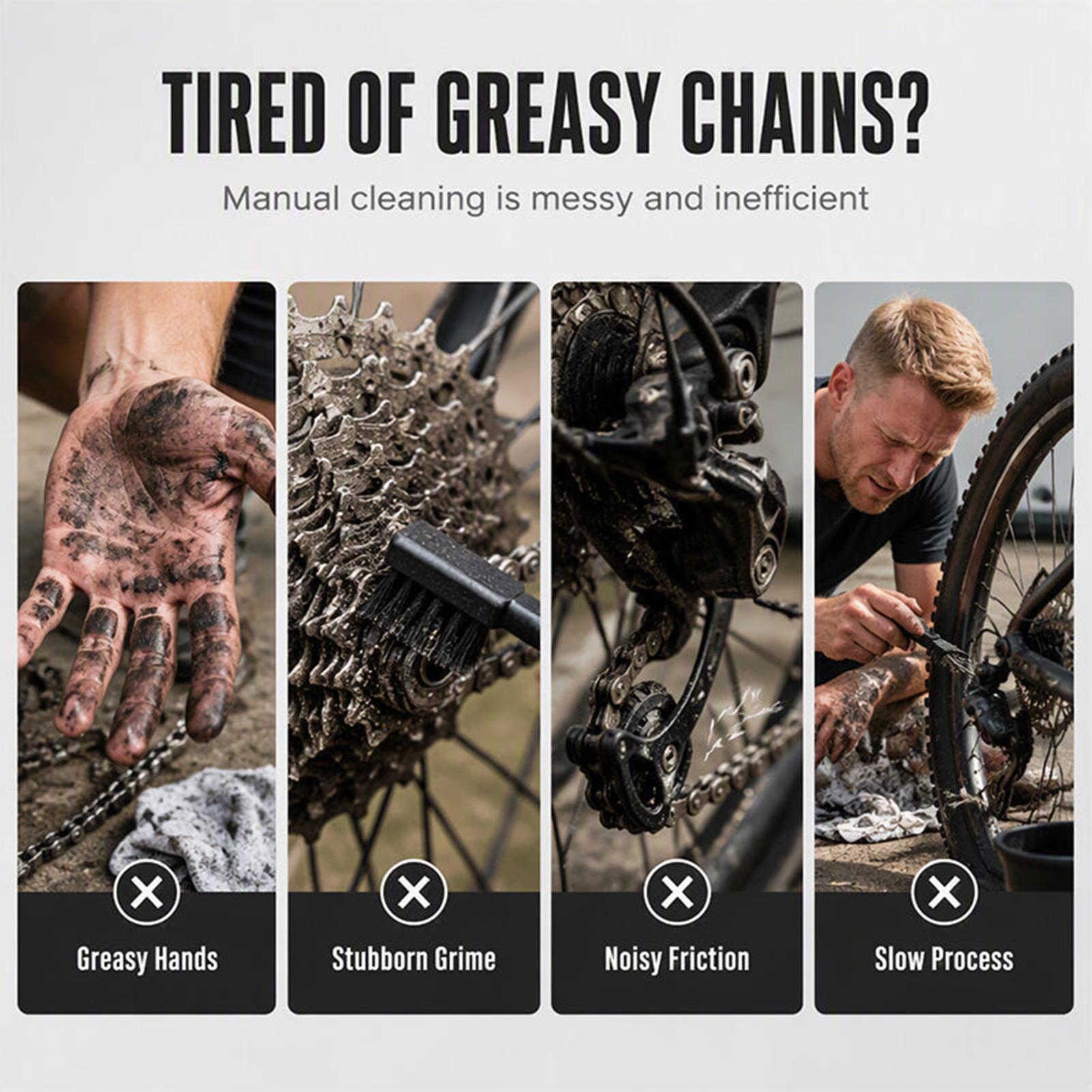 Commuter Cycling - Bicycle Chain Cleaner Cycling Drivetrain Maintenance