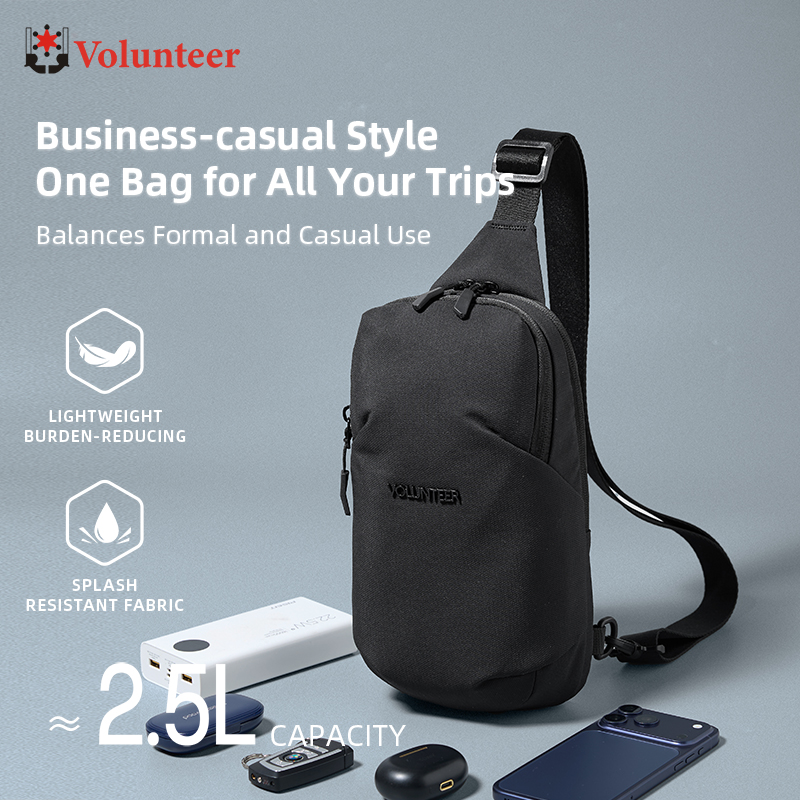 Cycling Commute Bag - VOLUNTEER 2.5L Sling Chest Bag for