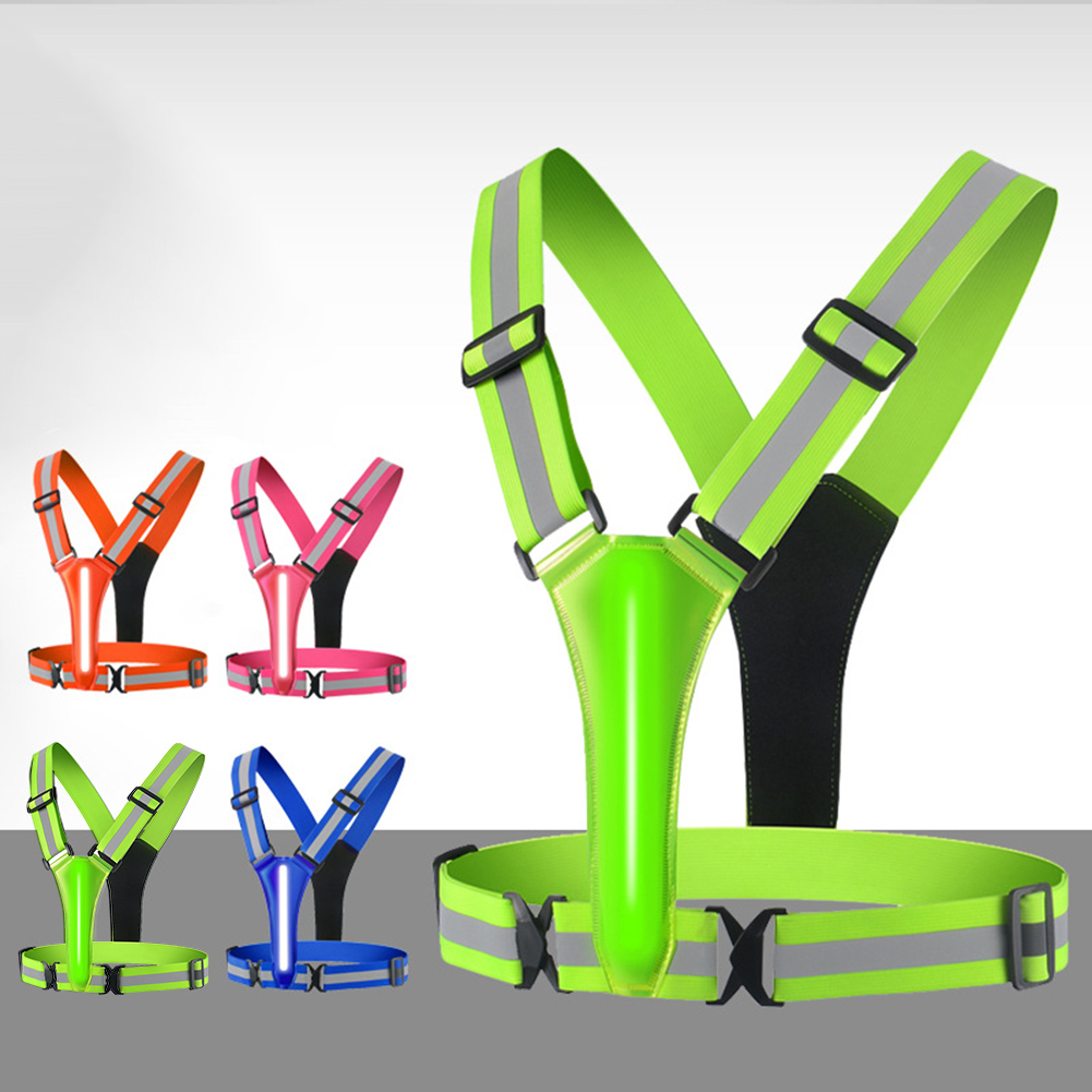 LED Running Vest USB Rechargea - Reflective Vest Cycling review and price