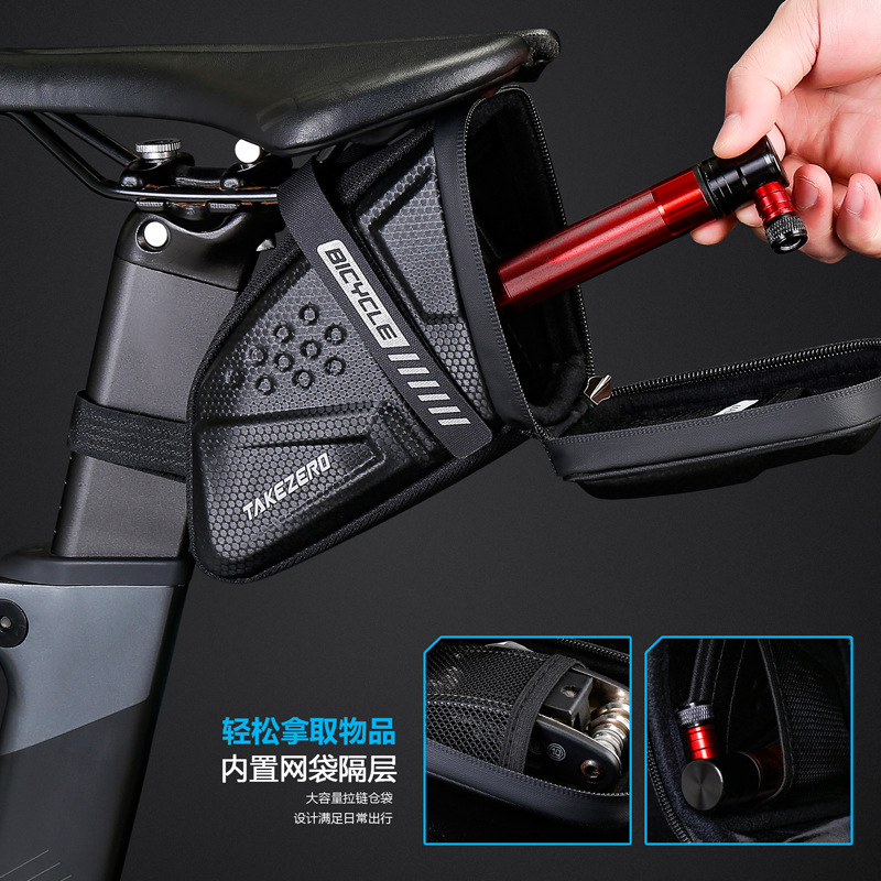 Black L Eva Hard Shell Bicycle - Saddle Bag Under Seat review and price