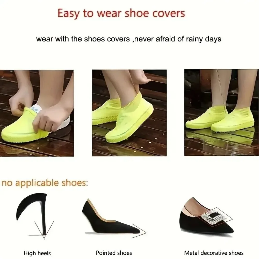Thick Silicone Rain Boot Cover - Cycling Commute Rain review and price