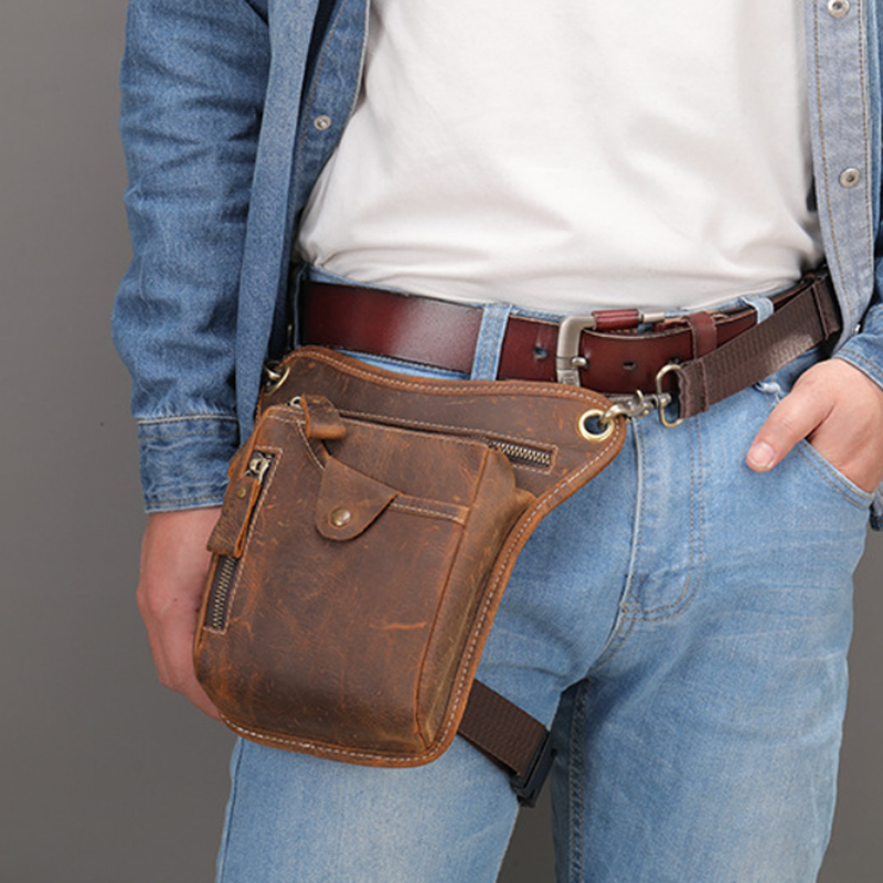 Vintage Pu Leather Waist Pack  - Cycling Commute Bag review and price