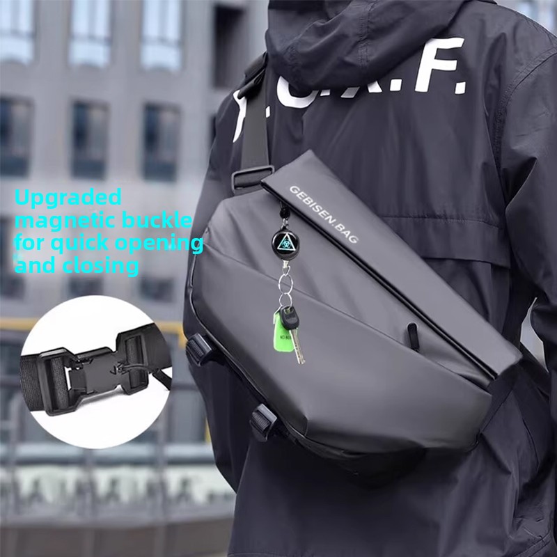 Magnetic Buckle Men Crossbody  - Cycling Commute Bag review and price
