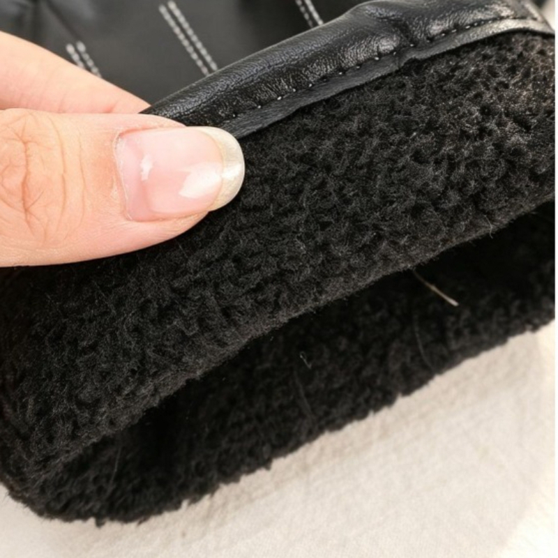 Thermal PU Leather Gloves Unis - Winter Cycling Commute review and price